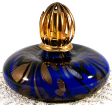 Murano Art Glass Scentier Catalytic Fragrance Oil Diffuser Lamp Blue wit... - £48.06 GBP