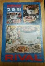 Crock Pot Slow Cooker Cuisine Cookbook RIVAL Paperback - £3.33 GBP