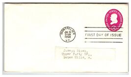 Scott #1023 1958 4c Franklin D Roosevelt First Day Cover FDC - $8.09