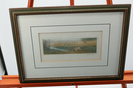 Pair of Signed Madsen Etchings from Paris of Hunting Scenes- 11.5 x 15 inches - £48.28 GBP