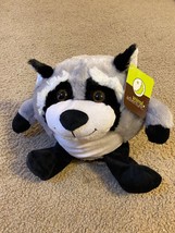 Animal Adventure Black White Gray Fox Raccoon 14&quot; Plush Stuffed Animal 2014 NWT - £18.27 GBP