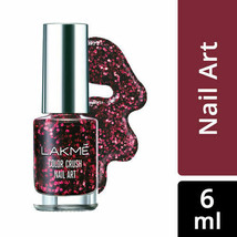 Lakme India Color Crush Nail Art Polish 6 ml (0.20 Oz) Shade G4 - £11.01 GBP
