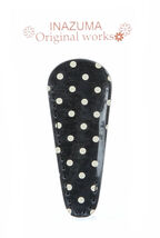 Small Polka Dot Embroidery Scissors Sheath Aqua - $8.95