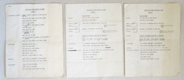 5 Original 1963 Get Me To The Church On Time Lyric Sheets from My Fair Lady RARE - £35.71 GBP