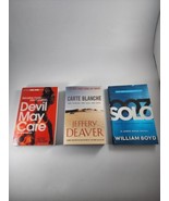Lot of 3 James Bond PB Books Devil May Care, Carte Blanche and Solo - £11.67 GBP