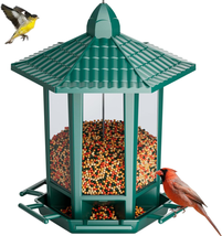 Bird Feeders for Outdoor Hanging, Pagoda Design Fun Installatio 2.5 LB Wild Bird - £21.95 GBP