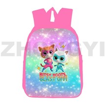 3D Pink Anime SuperKitties Backpack Travel Teenagers 12/16 Inch New Bookbag Chil - £60.10 GBP