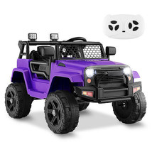 12V Kids Ride On Truck with Remote Control and Headlights-Purple - Color: Purple - €198,30 EUR