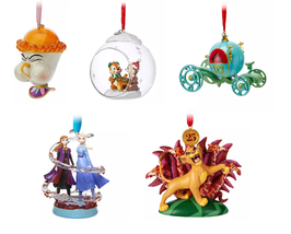 Disney Store Christmas Ornament Chip Dale Anna Elsa Cinderella Simba 2019 - £39.18 GBP