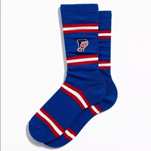 Polo Ralph Lauren P Logo Wing Striped Embroidered Athletic Socks Blue 10... - £11.15 GBP