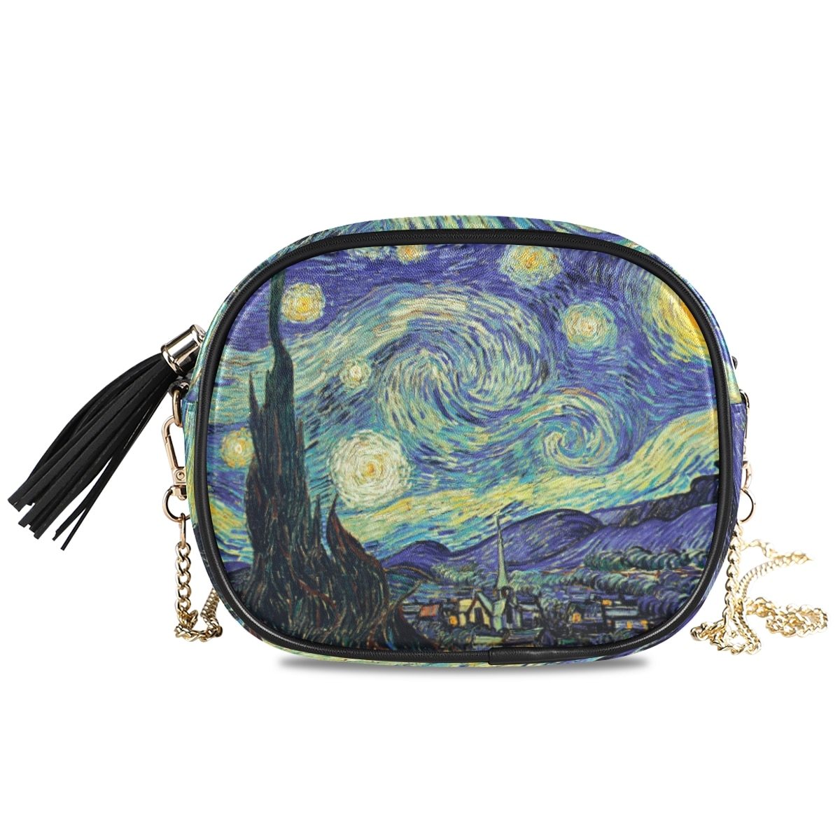 Primary image for HOT Small Shoulder Bag For Women Messenger Bags Ladies Retro Leather Van Gogh Oi