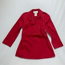 Maternity Red Valentine’s Day Women Medium Adjustable Shirt Top Blouse Pregnancy - £12.61 GBP