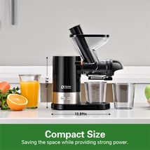 Single Serve Cold Press Juicer, Slow Masticating Vegetable Fruit Juicer ... - $47.98