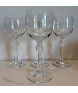 (4) THOMAS Corda Red Wine Glass Vtg Marked Glasses Bar Drink Swirl Twist... - $210.64 CAD