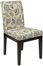 OSP Home Furnishings Dakota Upholstered Parsons Chair with Espresso, Avignon Sky - £113.77 GBP