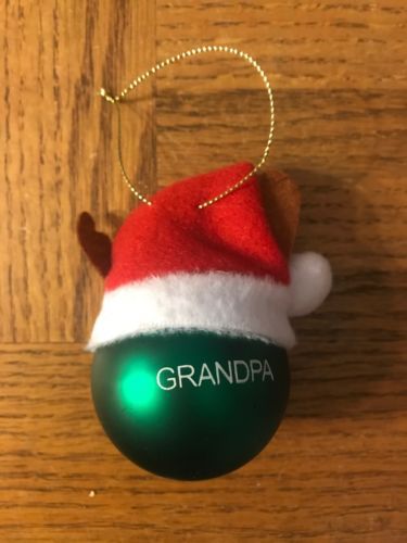 Primary image for Christmas Grandpa Hanging Ornament Red / Green-Rare-SHIPS N 24 HOURS