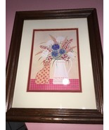 Brown Frame Cat And Flower Artwork - €27,19 EUR