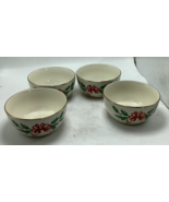 4 Lenox American by Design &#39;Holiday&#39; Bowl Ivory Gold Trim Red Bow Green ... - $609.21 MXN
