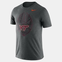 Virginia Tech Hokies Mens Nike Football Icon Dri-Fit Cotton T-Shirt - XL... - €20,59 EUR