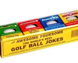 AWSOME 4 PACK OF TRICK JOKE GOLF BALLS assortment prank gag golfing nove... - $17.75