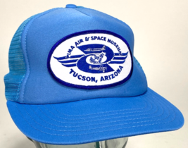 PIMA Air &amp; Space Museum Hat-Tucson AZ-Snapback Cap-Blue-Patch-Mesh Back-VTG - $21.25