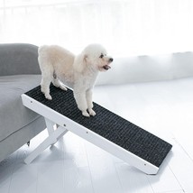 MEWANG 19&quot; Tall Adjustable Pet Ramp - Wooden Folding Portable Dog and Ca... - $65.09 CAD