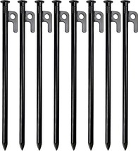 8 Pack Tent Stakes Heavy Duty Metal Tent Pegs for Camping Steel Tent Sta... - $31.99