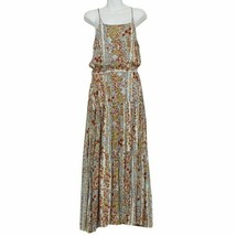 FREE PEOPLE Ivory Spring Garden Floral Valerie Ruffled Tiered Maxi Dress XS - £62.72 GBP