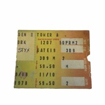 STYX &amp; Angel Concert Ticket Stub - Dec 7, 1978 - NYC Madison Square Garden - £15.73 GBP