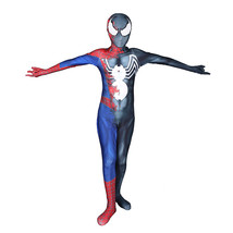 Spider-Man Superhero Cosplay Venom Half Raimi Spider Suit Unisex Kid Cos... - $39.99