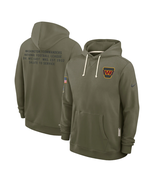 Mens Olive Commanders 2025 Salute to Service Sideline Pullover Hoodie Wa... - €60,42 EUR