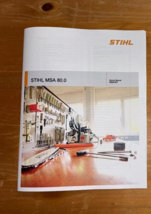 MSA 80.0, MSA80.0 Rechargeable Battery Chainsaw Service Workshop Repair ... - €13,13 EUR