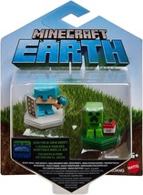 Minecraft Earth Alex &amp; Mining Creeper Mini Figures - £19.95 GBP