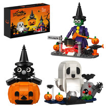 Halloween Brickhead MOC Building Blocks Set Model Bricks Toys Kit with Battery - £29.31 GBP