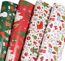Christmas Wrapping Paper Folded for Kids Boys Girls Man Women Gift&#39;S. Pa... - $10.91 CAD