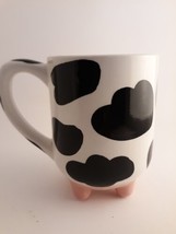 Boston Warehouse Udderly Cow Figural Mug Anti-Slip silicone Feet Cup 20o... - $13.85