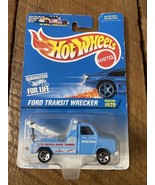 1996 Hot Wheels Blue/White Card #620 FORD TRANSIT WRECKER Blue w/Chrome ... - $132.23 MXN