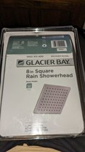 Glacier Bay 8&quot; Modern Square Shower Head Brushed Nickel 1002313400 Look At Photo - £23.73 GBP