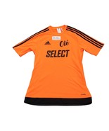 Ole Select Adidas Shirt Mens S Orange Black Crew Neck Short Sleeve Socce... - £20.17 GBP