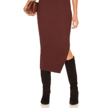 Minkpink lynd knit midi skirt in CHOCOLATE - £35.89 GBP