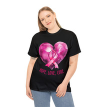 breast cancer hope love cure t shirt women and men Unisex Heavy Cotton Tee - £13.68 GBP+