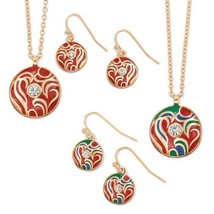 AVON JUMP FOR JOY NECKLACE AND EARRING GIFT SET (MULTI-COLOR ONLY) &quot;RARE... - $15.79
