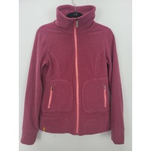 Lole Full Zip Sweatshirt Small Womens Burgundy Long Sleeve Soft Pockets Warm - £19.60 GBP