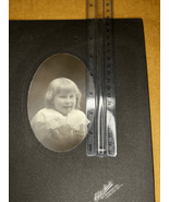 Young Gazing Girl Cabinet Card--Found Snapshot-Elite Studio 3”x5” Img - £6.91 GBP