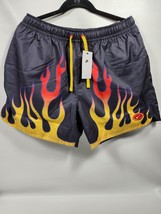 Nike NSW Flow Americana Flame Woven Mesh Lined Shorts Black Men&#39;s L DV9628-010 - £29.69 GBP