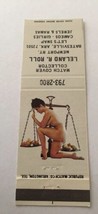 Matchbook Cover Matchcover Girly Girlie Pinup Collector Leland R Roll AR - $1.90