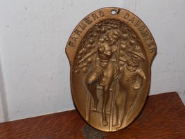 Vintage Farmers Daughter Naughty Cast Iron. Ashtray - $922.67 MXN