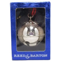 The 2001 Holly Bell by Reed &amp; Barton Silver Plated Christmas Ornament - £39.07 GBP