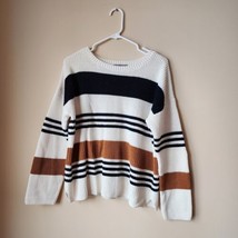 Marled Reunited Clothing Sweater Size Large Color Block Crewneck Long Sleeve - £9.79 GBP