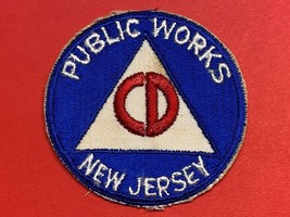 WWII, CIVIL DEFENSE, NEW JERSEY, PUBLIC WORKS, PATCH, NO GLOW, CUT EDGED - £5.79 GBP